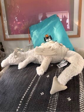Jellycat Snow Dragon New With Tags And dustbag
